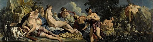 Diana and her Nymphs surprised by Actaeon, 1744, Giacomo Ceruti