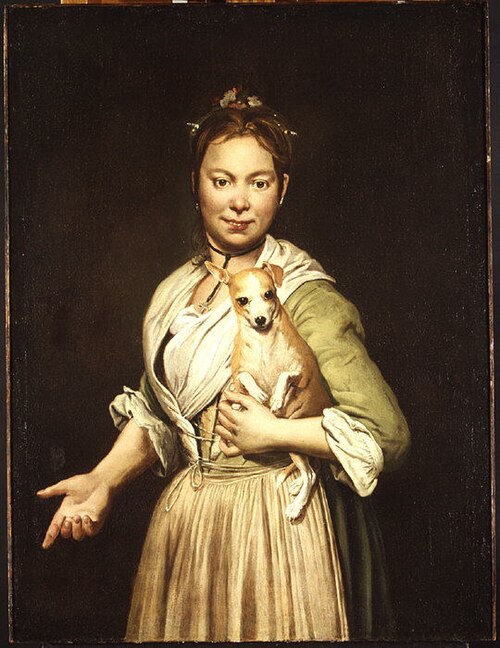 A Woman with a Dog, 1740, Giacomo Ceruti