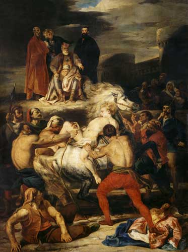 Supplice de Mazeppa, 1827, Louis Boulanger
