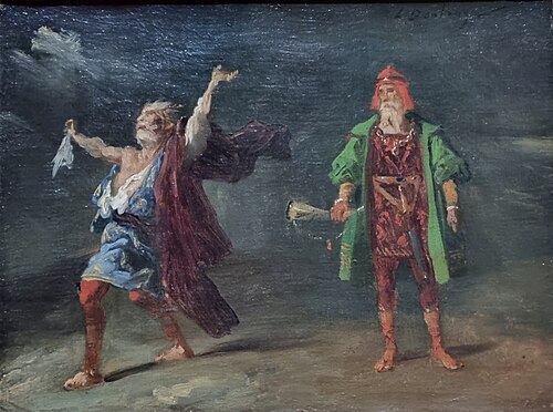 Épisode du Roi Lear, 1835, Louis Boulanger