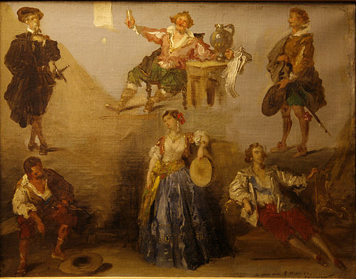 Six personnages de Victor Hugo, , Louis Boulanger