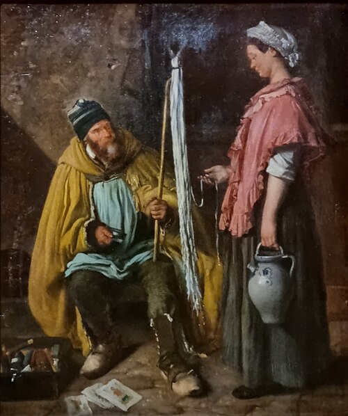 Le marchand de lacets, 1863, Louis Boulanger