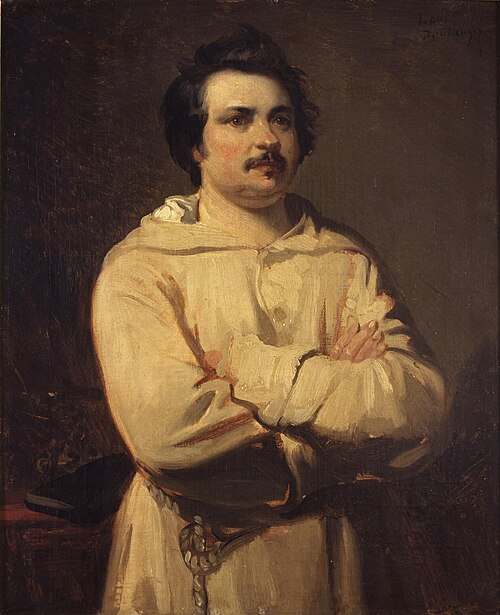 Portrait d'Honoré de Balzac, 1836, Louis Boulanger