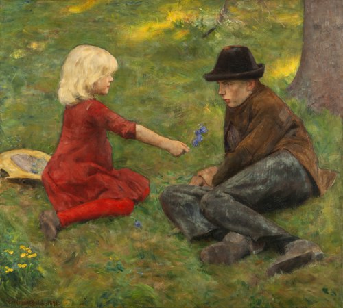 Ray of Sunlight, 1891, Erik Werenskiold