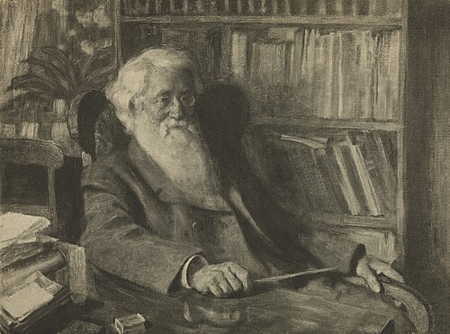 Ernst Sars, professor i historie, 1906, Erik Werenskiold