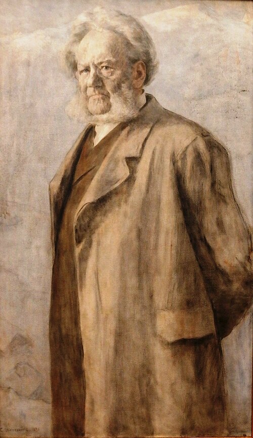 Portrait of Henrik Ibsen, 1896, Erik Werenskiold