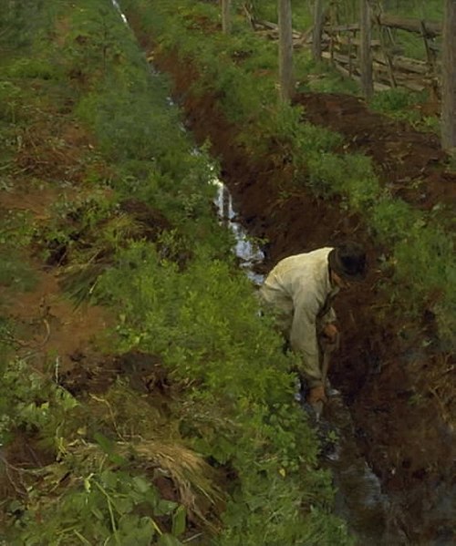 Dredging a Ditch, 1886, Erik Werenskiold