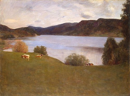 Landscape with a Lake, 1895, Erik Werenskiold