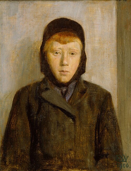 Ung, rødhåret gutt, 1906, Erik Werenskiold