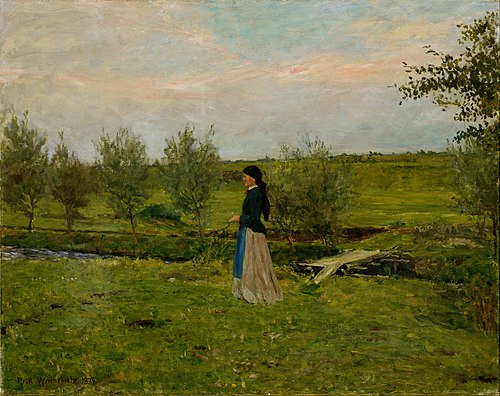 Evening at Pipping, 1879, Erik Werenskiold