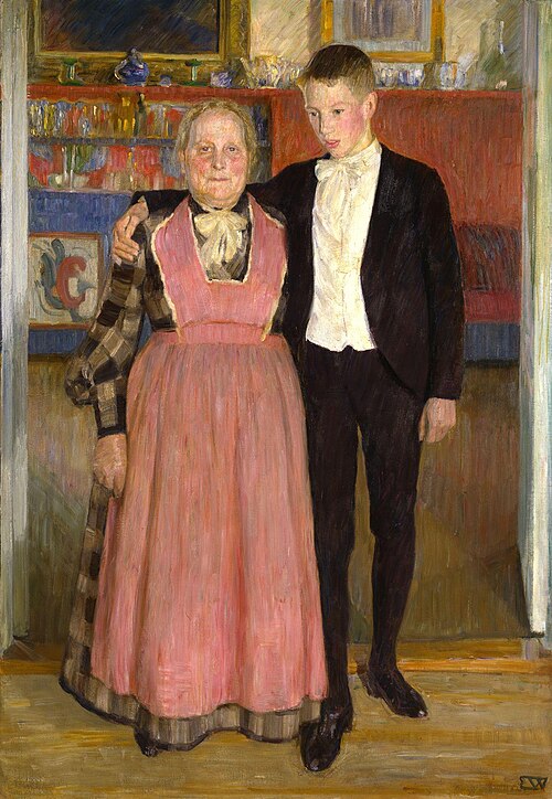 Old Nanny, 1907, Erik Werenskiold