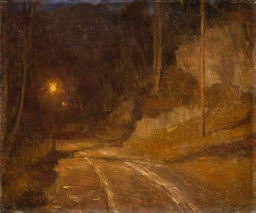 Lamp Light, 1900, Erik Werenskiold