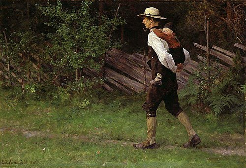 On the Way Home, 1885, Erik Werenskiold
