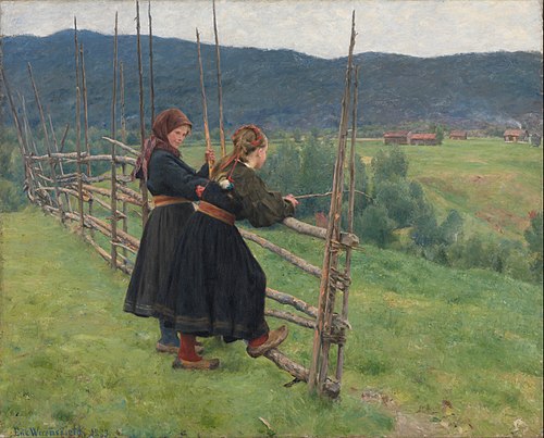 September, 1883, Erik Werenskiold