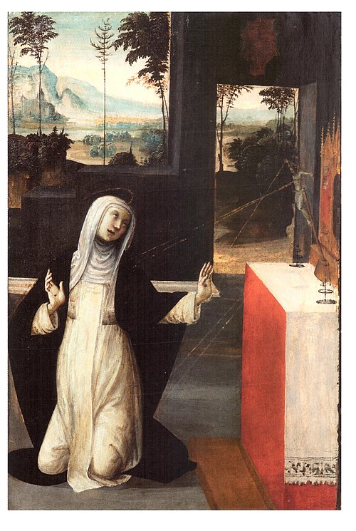 Sainte Catherine recevant les stigmates, 1500, Girolamo del Pacchia