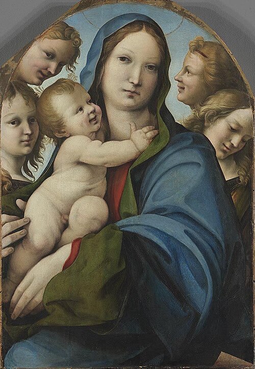 Maria mit dem Kinde und vier Engeln, 1505, Girolamo del Pacchia