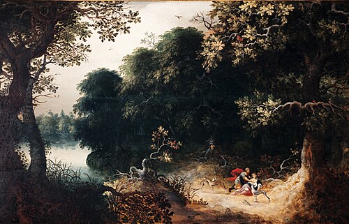 Paysage sylvestre avec Céphale et Procris, , Gillis van Coninxloo