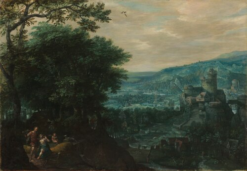 Landscape with Venus and Adonis, 1580, Gillis van Coninxloo