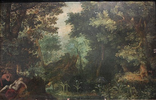 Paysage boisé avec Céphale et Procris, 1550, Gillis van Coninxloo