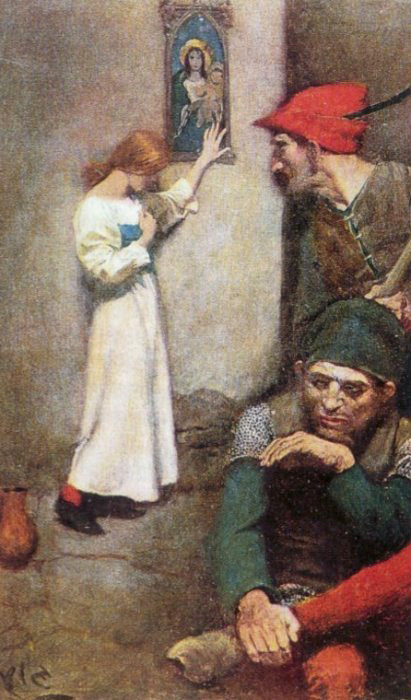 Joan of Arc in Prison, 1911, Howard Pyle