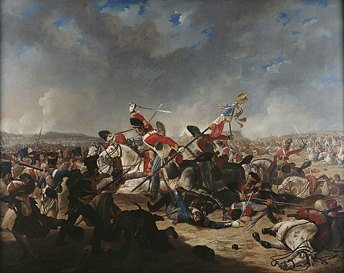 The Battle of Waterloo: The Charge of the Second Brigade of Cavalry, 1816, Denis Dighton