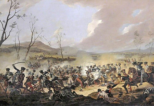 The Final Charge of the British Cavalry at the Battle of Orthez, 27 February 1814, 1815, Denis Dighton