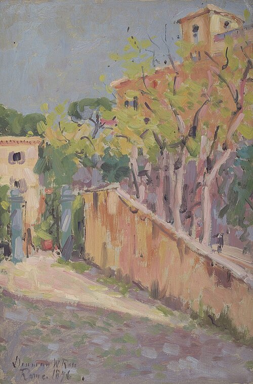 Rome Street Scene, 1896, Denman Ross