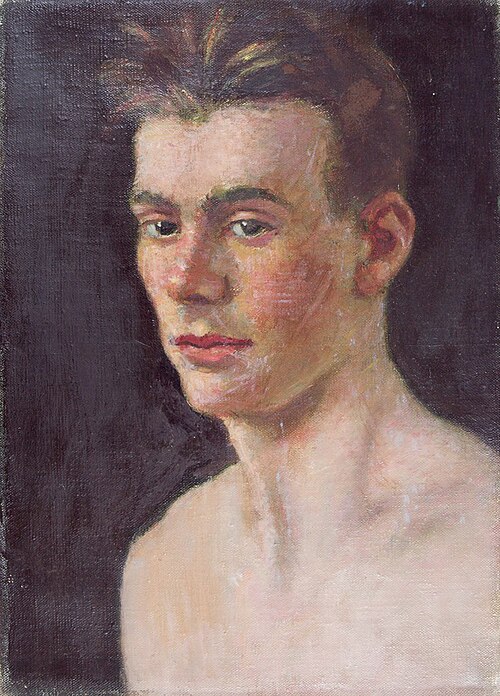 John Feeney; verso: Sketches, Two Faces, 1919, Denman Ross