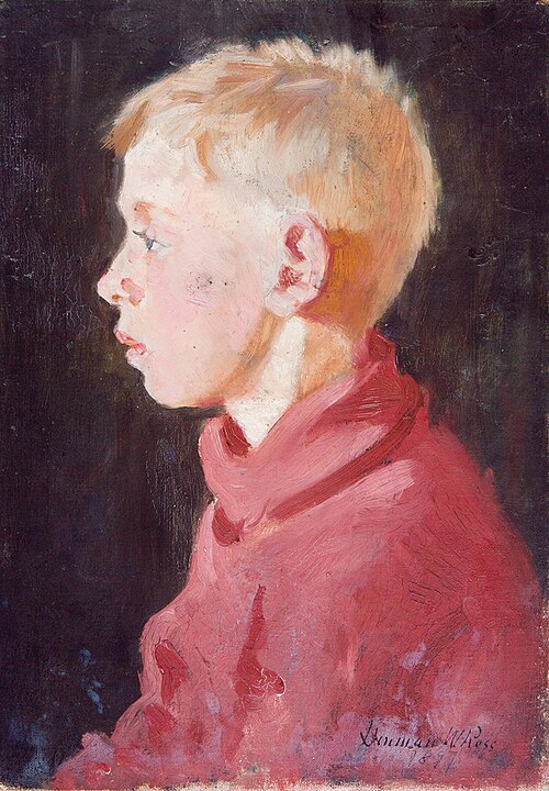 Profile Portrait of a Young Boy, 1897, Denman Ross