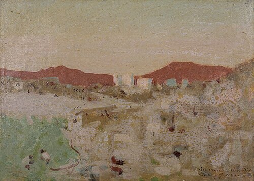 Landscape with Two Figures, 1898, Denman Ross
