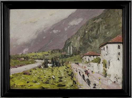 Maloja Pass above Chiavenna, 1894, Denman Ross