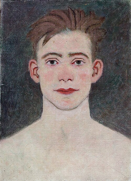 John Feeney; verso: Portrait of a Seated Young Man, 1919, Denman Ross