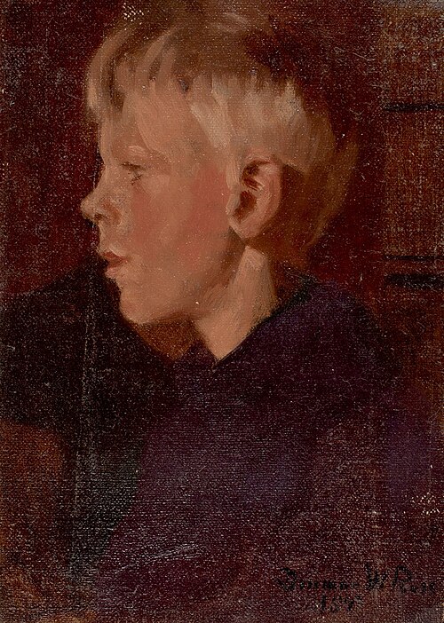 Profile Portrait of a Boy, 1897, Denman Ross