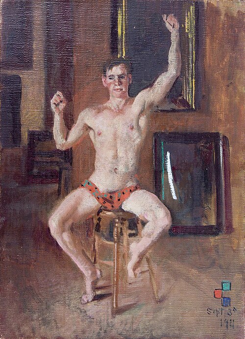 Portrait of a Seated Young Man, 1911, Denman Ross