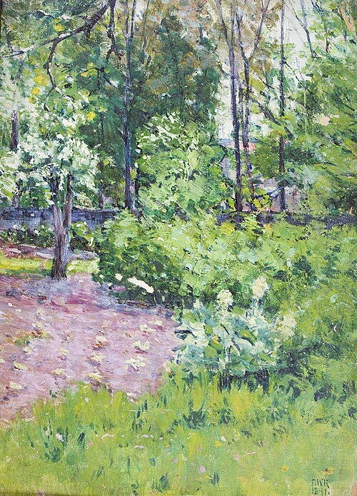 Garden Scene with Trees, 1891, Denman Ross