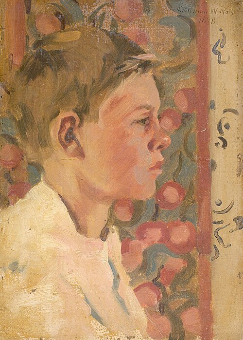 Profile Portrait of a Boy, 1898, Denman Ross