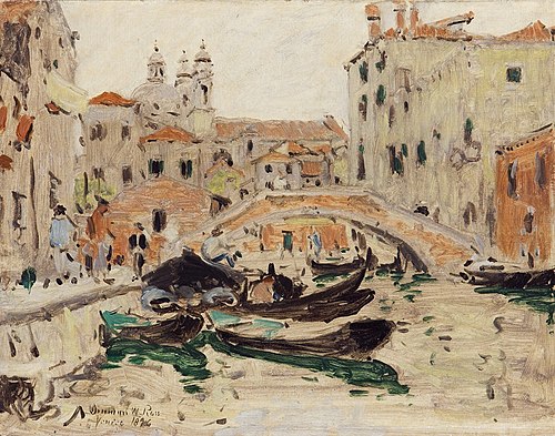 View of the Canal, Venice, 1896, Denman Ross