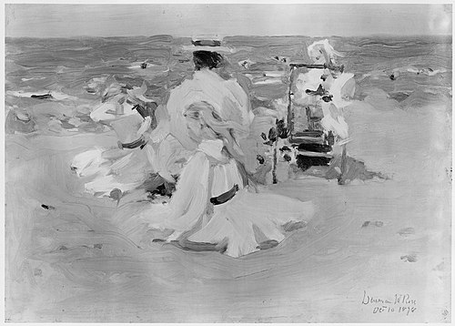 Figures on the Beach, 1898, Denman Ross