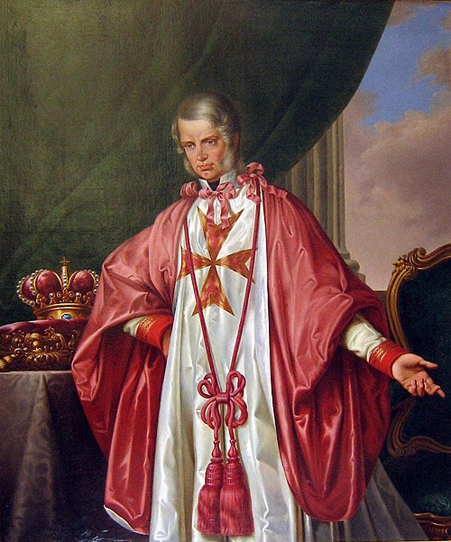 Portrait of Grand Duke Leopold II of Tuscany with the insignia of the Order of Saint Stephen, 1840, Giuseppe Bezzuoli