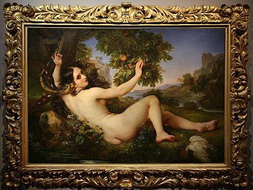 Eve and the serpent, 1853, Giuseppe Bezzuoli