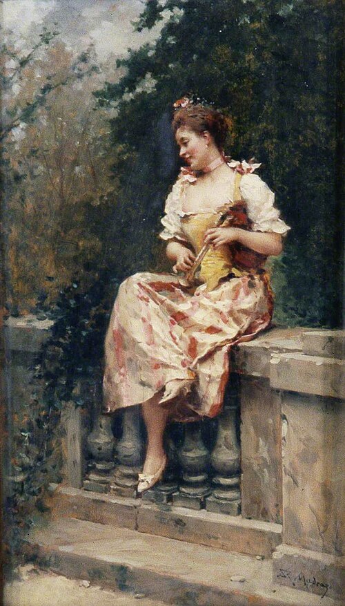 Girl with a Bagpipe, , Ricardo Madrazo