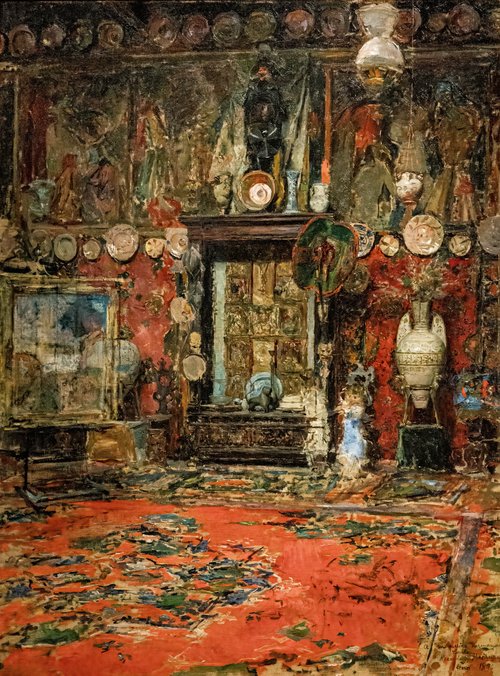 L'atelier de Marià Fortuny à Rome, , Ricardo Madrazo