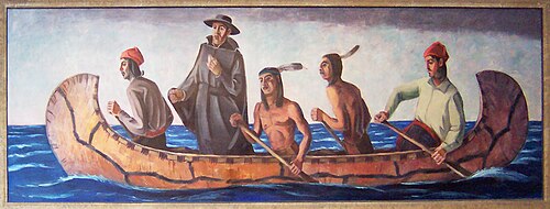 Marquette Exploring Shores of Lake Superior, 1938, Dewey Albinson