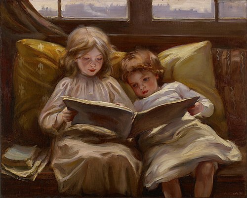 Interesting Story, 1898, Laura Muntz Lyall