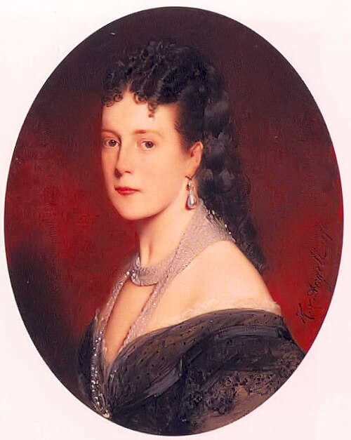 Portait de la reine Marie Henriette, 1870, Heinrich von Angeli