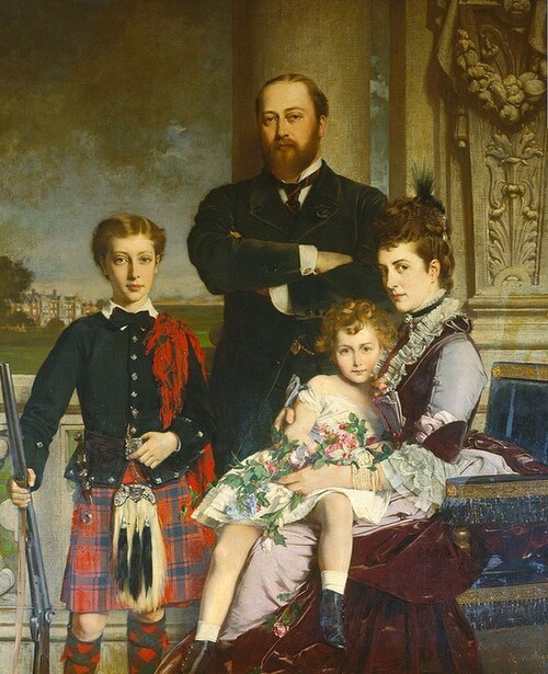 The Family of the Prince of Wales, 1876, Heinrich von Angeli