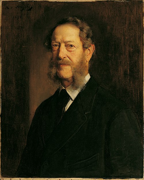 Der Dichter Anastasius Grün (alias Anton Alexander Graf von Auersperg), 1876, Heinrich von Angeli