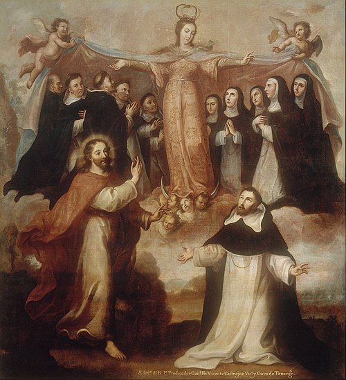 Allegory of the Virgin Patroness of the Dominicans, 1800, Miguel Cabrera