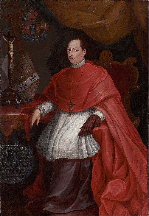 Don Manuel Jose Rubio y Salinas, Archbishop of Mexico, 1754, Miguel Cabrera