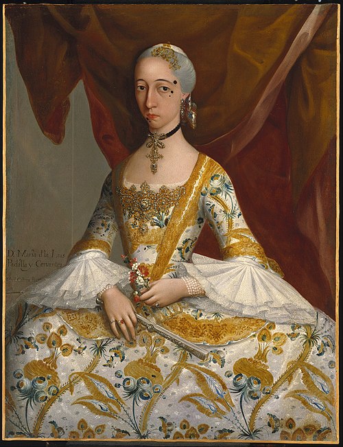 Doña María de la Luz Padilla y (Gómez de) Cervantes, 1760, Miguel Cabrera
